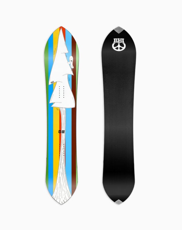 PLP Custom Handcrafted Snowboard Collection 23-24 - Model Pingun - snowboard pintail veloce preciso - 164 top and bottom