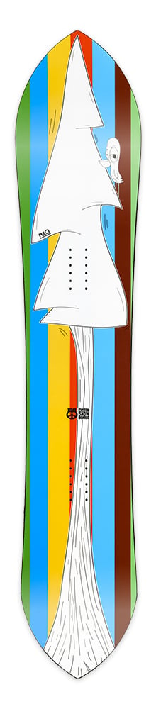 PLP Custom Handcrafted Snowboard Collection 23-24 - Model Pingun 166 top