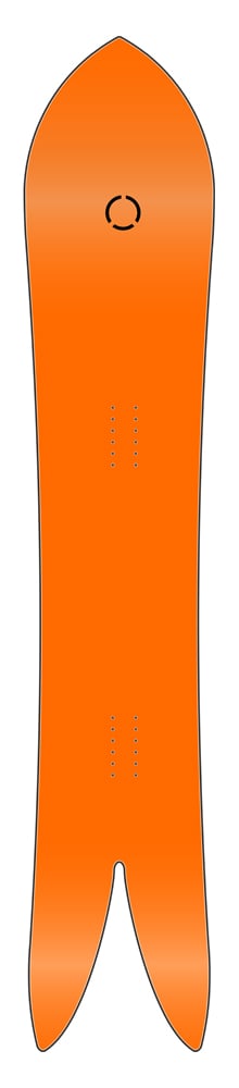 PLP-Custom-Handcrafted-Snowboard-Collection-26-27-Model-Swallowtaill-orange174-Hybrid-camber uno